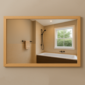 Огледало с дървена PVC рамка Arlington 